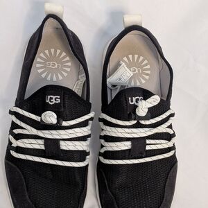 UGG Women's Black and White Loafers Size 5